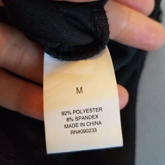 NWT Kendall & Kylie Black Velvet-like Leggings size M - Picture 7 of 8